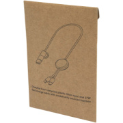 Dátový synchronizačný a rýchlonabíjací 27W kábel 5 v 1 z recyklovaného plastu s dĺžkou 30 cm Citala