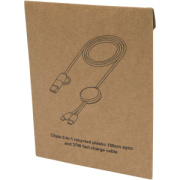 Dátový synchronizačný a rýchlonabíjací 27W kábel 5 v 1 z recyklovaného plastu s dĺžkou 150 cm Citala