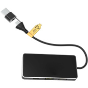 USB hub 8v1 SCX.design H20 s duálnym vstupom a 6 portami - SCX design