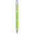 Guľôčkové pero z recyklovaného hliníka Moneta, farba - limetková