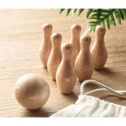 Mini bowlingová sada z borovicového dreva BOLITO