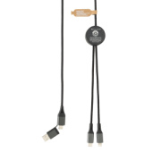 Nabíjací kábel Terra 4v1 3m z RCS rPET - XD Xclusive