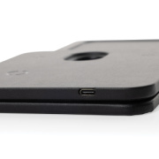 Bezdrôtová stolná nabíjačka Swiss Peak 3v1 z RCS recykl. PU - Swiss Peak