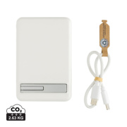 Magnetická powerbanka Zen 5000mAh 5W z RCS plastu a bambusu