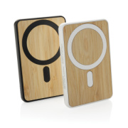 Magnetická powerbanka Zen 5000mAh 5W z RCS plastu a bambusu - XD Collection