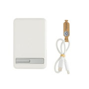 Magnetická powerbanka Zen 5000mAh 5W z RCS plastu a bambusu - XD Collection