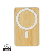 Magnetická powerbanka Zen 5000mAh 5W z RCS plastu a bambusu - XD Collection