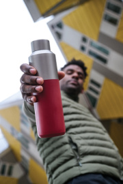 Fľaša na vodu Fluid 600ml z RCS recyklovanej ocele - XD Collection