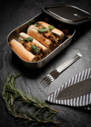 Veľká nerezová krabička na jedlo Black+Blum - Black + Blum