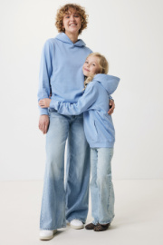 Detská mikina s bočnými vreckami IQONIQ Yengo z rec. bavlny - Iqoniq