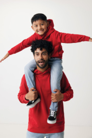 Detská mikina s bočnými vreckami IQONIQ Yengo z rec. bavlny - Iqoniq