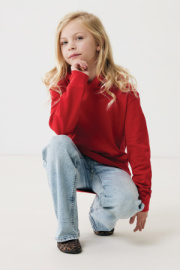 Detská mikina s bočnými vreckami IQONIQ Yengo z rec. bavlny - Iqoniq