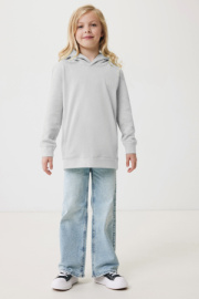 Detská mikina s bočnými vreckami IQONIQ Yengo z rec. bavlny - Iqoniq