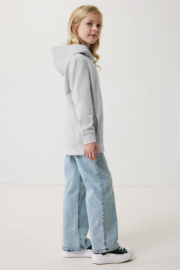 Detská mikina s bočnými vreckami IQONIQ Yengo z rec. bavlny - Iqoniq