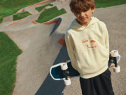 Detská mikina s bočnými vreckami IQONIQ Yengo z rec. bavlny - Iqoniq