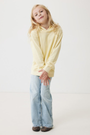 Detská mikina s bočnými vreckami IQONIQ Yengo z rec. bavlny - Iqoniq