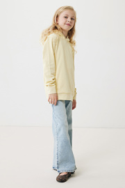 Detská mikina s bočnými vreckami IQONIQ Yengo z rec. bavlny - Iqoniq