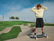 Detská mikina s bočnými vreckami IQONIQ Yengo z rec. bavlny - Iqoniq