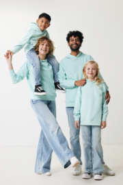 Detská mikina s bočnými vreckami IQONIQ Yengo z rec. bavlny - Iqoniq