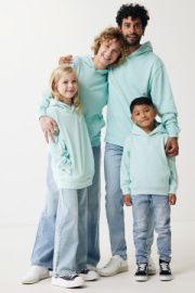 Detská mikina s bočnými vreckami IQONIQ Yengo z rec. bavlny - Iqoniq