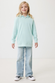 Detská mikina s bočnými vreckami IQONIQ Yengo z rec. bavlny - Iqoniq