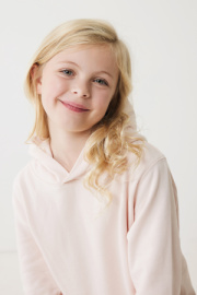 Detská mikina s bočnými vreckami IQONIQ Yengo z rec. bavlny - Iqoniq