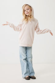 Detská mikina s bočnými vreckami IQONIQ Yengo z rec. bavlny - Iqoniq