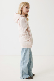 Detská mikina s bočnými vreckami IQONIQ Yengo z rec. bavlny - Iqoniq