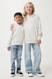Detská mikina s bočnými vreckami IQONIQ Yengo z rec. bavlny - Iqoniq