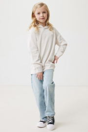 Detská mikina s bočnými vreckami IQONIQ Yengo z rec. bavlny - Iqoniq