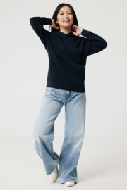 Mikina s bočnými vreckami IQONIQ Yengo z rec. bavlny - Iqoniq