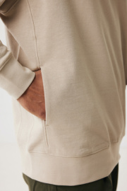 Mikina s bočnými vreckami IQONIQ Yengo z rec. bavlny - Iqoniq