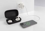Cestovná nabíjačka TravelCharge Pro s USB C z RCS plastu - XD Collection