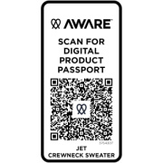 Unisex Aware™ recyklovaný sveter s guľatým výstrihom Jet - Elevate