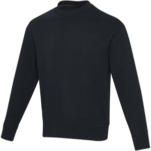 Unisex Aware™ recyklovaný sveter s guľatým výstrihom Jet