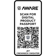 Unisex Aware™ recyklovaný sveter s guľatým výstrihom Jet - Elevate