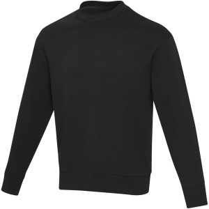 Unisex Aware™ recyklovaný sveter s guľatým výstrihom Jet