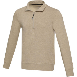 Unisex recyklovaný sveter Aware™ na štvrťový zips Tin