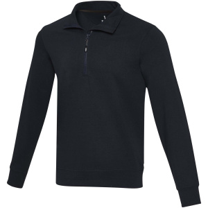 Unisex recyklovaný sveter Aware™ na štvrťový zips Tin