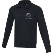 Unisex recyklovaný sveter Aware™ na štvrťový zips Tin - Elevate