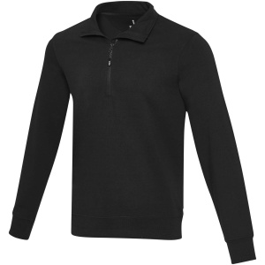 Unisex recyklovaný sveter Aware™ na štvrťový zips Tin