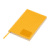 A5 zápisník so špirálovou väzbou a PU obalom - M-Collection, farba - žltá