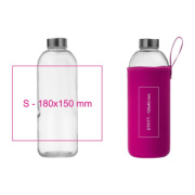 Sklenená fľaša v neoprénovom puzdre 1000 ml - M-Collection