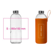 Sklenená fľaša v neoprénovom puzdre 1000 ml - M-Collection