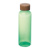 Fľaša  z PET s bambusovým vrchnákom, 500 ml - M-Collection, farba - zelená