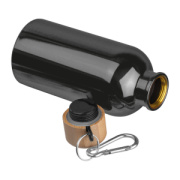 Nerezová fľaša s karabínou, 400 ml - M-Collection