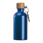 Nerezová fľaša s karabínou, 400 ml - M-Collection