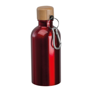 Nerezová fľaša s karabínou, 400 ml