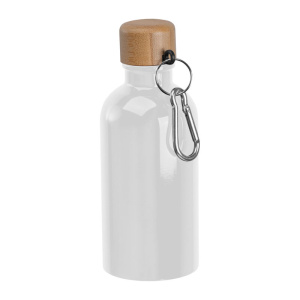 Nerezová fľaša s karabínou, 400 ml