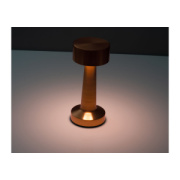Stolná lampa z nerezovej ocele s batériou - M-Collection